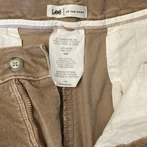 Women's size 14P,  Lee Tan Corduroy Pants